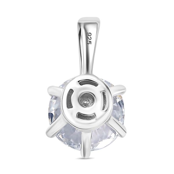 100 Facetten Moissanit Anhänger 925 Silber rhodiniert ca. 1.01 ct image number 4