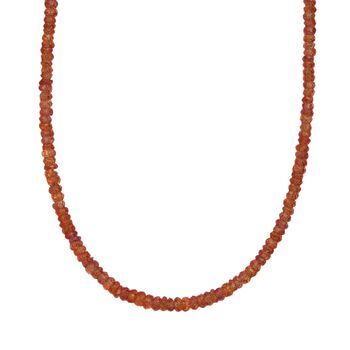 AA Songea Saphir Halskette ca. 45 cm 925 Silber 750 Gelbgold Vermeil ca. 45,00 ct.