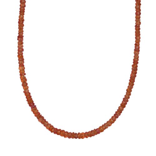 AA Songea Saphir Halskette ca. 45 cm 925 Silber 750 Gelbgold Vermeil ca. 45,00 ct. image number 0