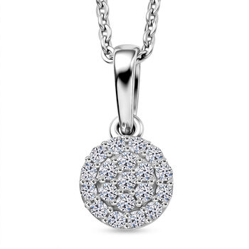 LUXURIANT DIAMOND - Lab Grown Diamant SI-GH Schmuckset ca. 50 cm 925 Silber Rhodiniert ca. 0,15 ct.