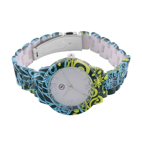 6er Set von J. Francis gefertigt aus Harz: 5 Armb&auml;nder und 1 Uhr, vergoldet image number 4