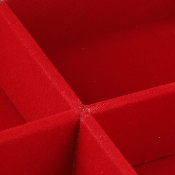 Handbemalte Aufbewahrungsbox aus Kiefernholz, 22x16x5 cm, Blumenmuster, Blau image number 5