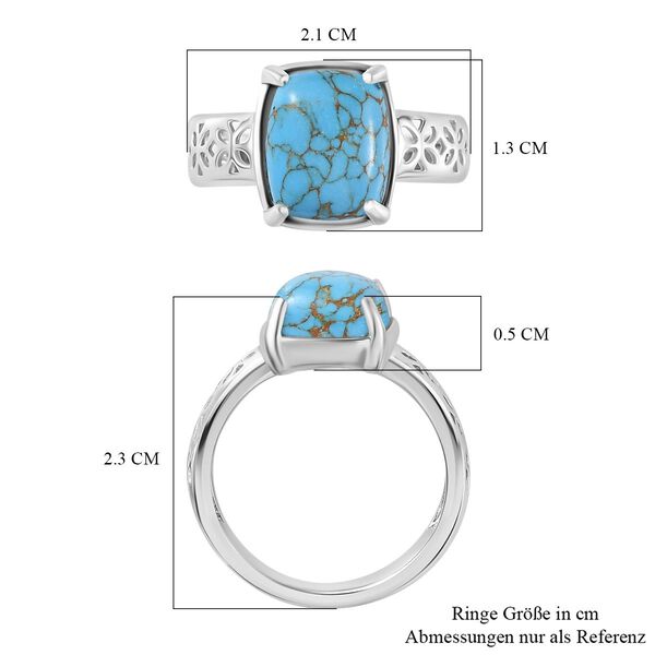 2er-Set - Blaue T&uuml;rkis-Ringe - 14 ct. image number 8