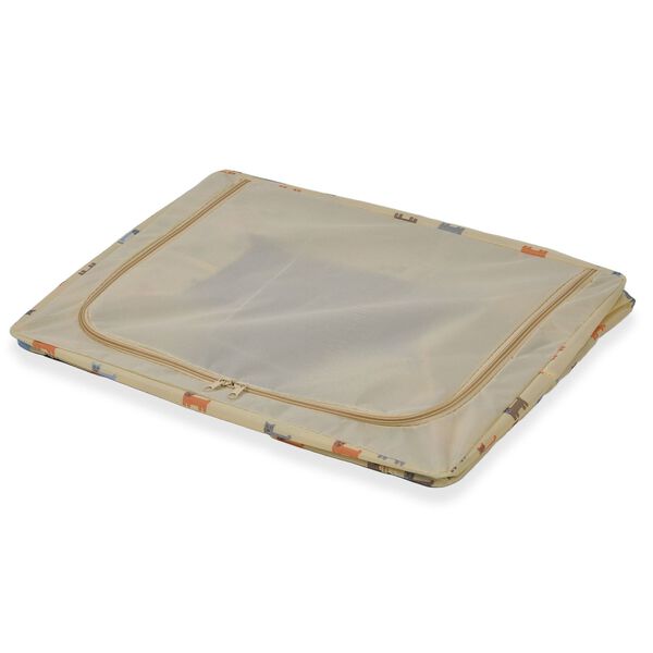 Faltbare Aufbewahrungsbox aus Stoff, 66 Liter offen, Größe 50x40x33cm gefaltet, Beige image number 7