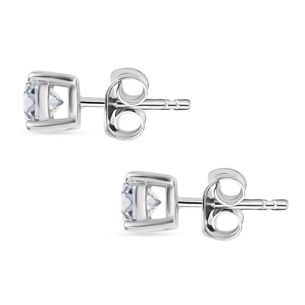 LUXURIANT DIAMOND - Lab Grown Diamant SI-GH SGL zertifiziert Ohrringe 925 Silber rhodiniert ca. 1.00 ct image number 4