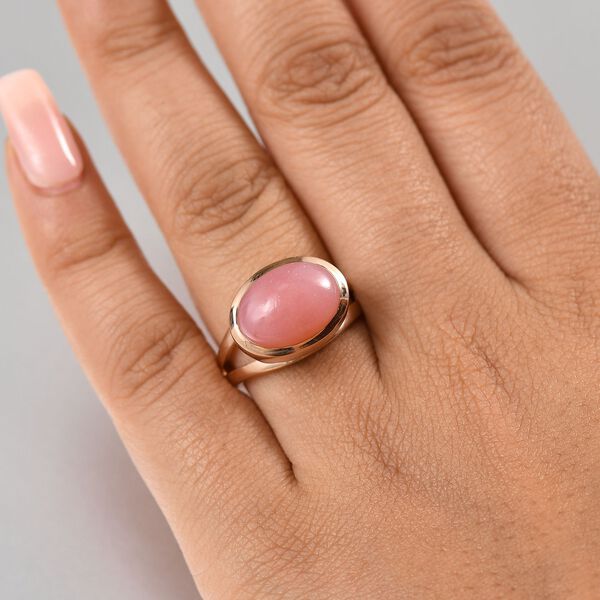 AA Vinicunca-Peruanischer Opal Ring 925 Silber 750 ros&eacute;vergoldet (Gr&ouml;&szlig;e 18.00) ca. 4,96 ct image number 2