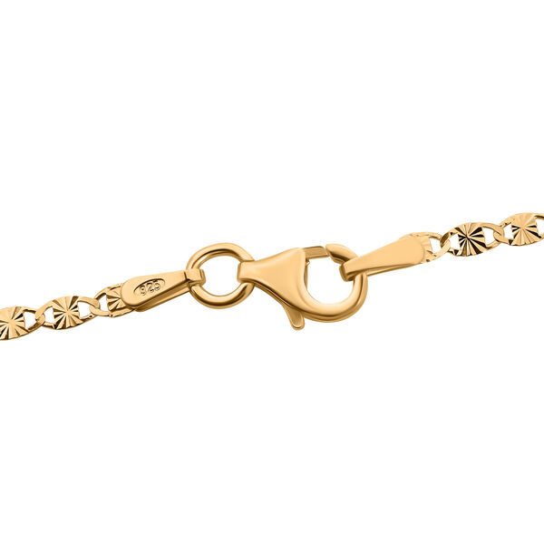 925 Silber vergoldet Kette ca. 50 cm ca. 2,42g image number 3