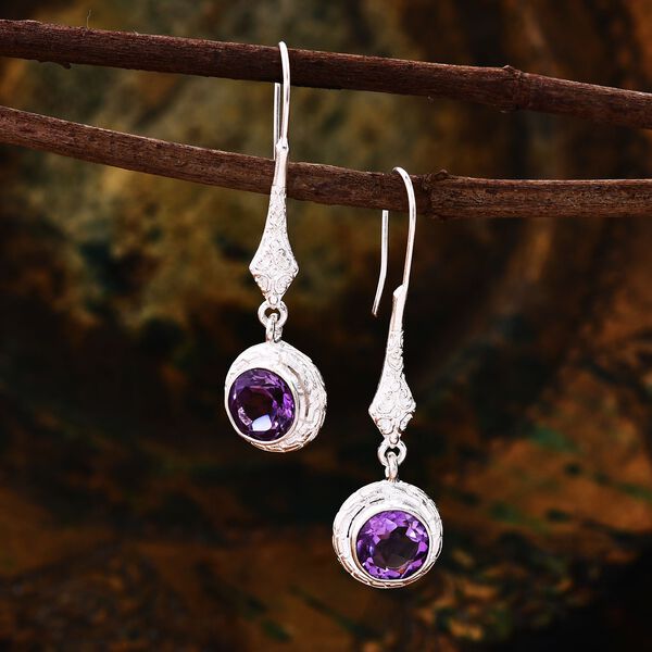 Royal Bali Kollektion- Afrikanische Amethyst-Ohrringe - 3,92 ct. image number 2