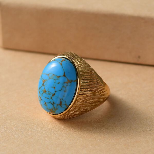 EverTrue blauer T&uuml;rkis Ring - 10,79 ct. image number 1