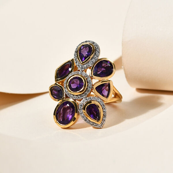 Lusaka Amethyst und Zirkon-Ring - 5,46 ct. image number 2