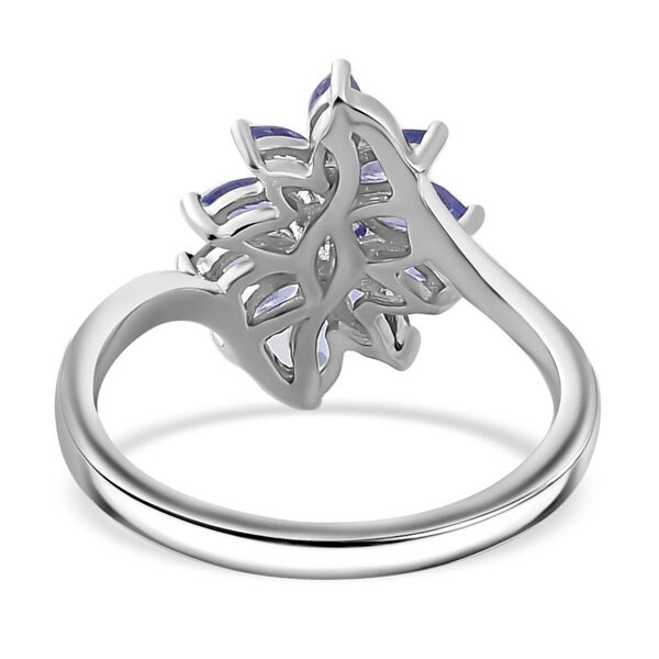 Floraler Tansanit-Ring - 0,86 ct. image number 6