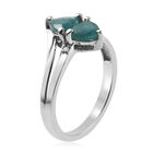 Grandidierit und Zirkon Ring 925 Silber platiniert  ca. 0,98 ct image number 4