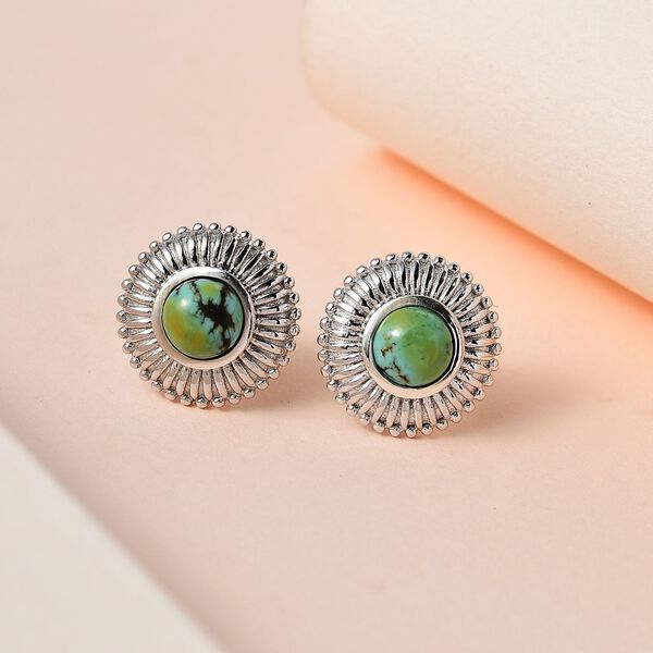 Sierra Nevada T&uuml;rkis Solit&auml;r Ohrringe - 1,20 ct. image number 1