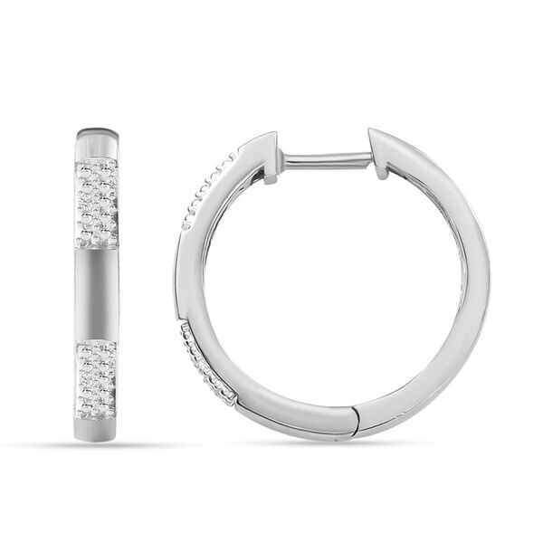 Weißes Diamant-Schmuckset, Silberton - 0,11 ct. image number 8