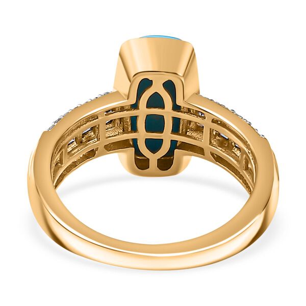 AA Sleeping Beauty Türkis, Zirkon und Tansanit Ring - 3,06 ct. image number 6