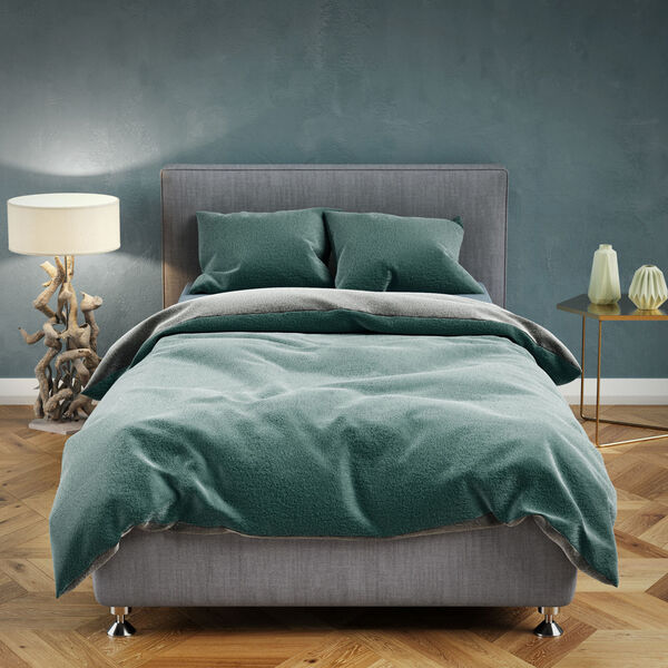 Leonardo Vicenti - Supersoft-Bettw&auml;sche- 2tlg. Set, oliv-gr&uuml;n image number 5