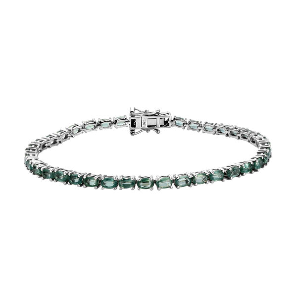 Gr&uuml;ner Kyanit Silber Armband 12,65 Ct