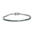 Grünes Kyanit Armband, ca. 20 cm, 925 Silber platiniert ca. 12,65 ct