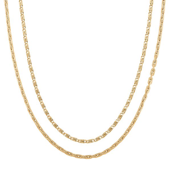 K&ouml;nigskette, Reiner Edelstahl, ca. 50 cm, Goldfarben