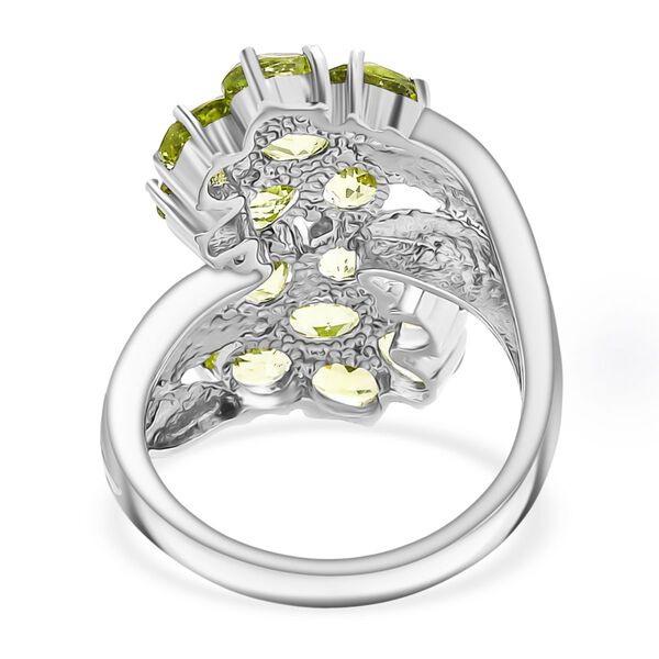 Nat&uuml;rlicher Peridot Ring, 316L Edelstahl (Gr&ouml;&szlig;e 19.00) ca. 5.68 ct image number 6