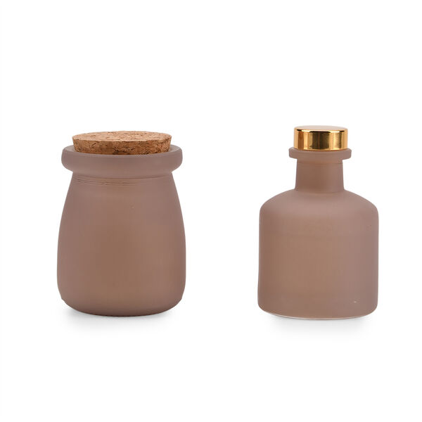 2er Set - Duftkerze 5 x 7 cm und &Ouml;l-Diffusor 50 ml mit St&auml;bchen, Brombeere & Lorbeerblatt image number 4