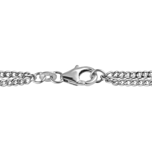 Tansanit und Zirkon Halskette, 45 cm - 13,18 Ct. image number 4