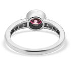 Rosa Moissanit Ring 925 Silber rhodiniert  ca. 0,88 ct image number 5