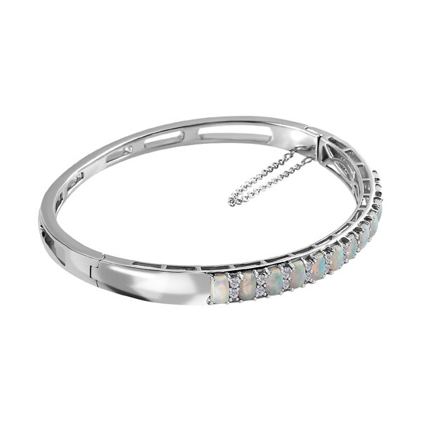 Natürlicher, äthiopischer Welo Opal und Zirkon-Armreif - 2,88 ct. image number 3