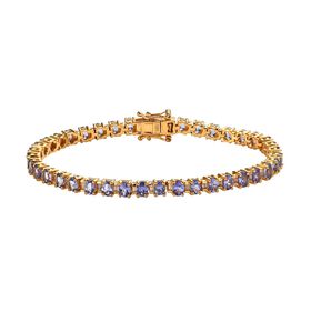 Tansanit und weißes Topas-Armband - 7,43 ct.