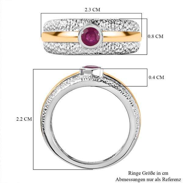 Zweifarbiger afrikanischer Rubin-Ring - 0,40 ct. image number 7
