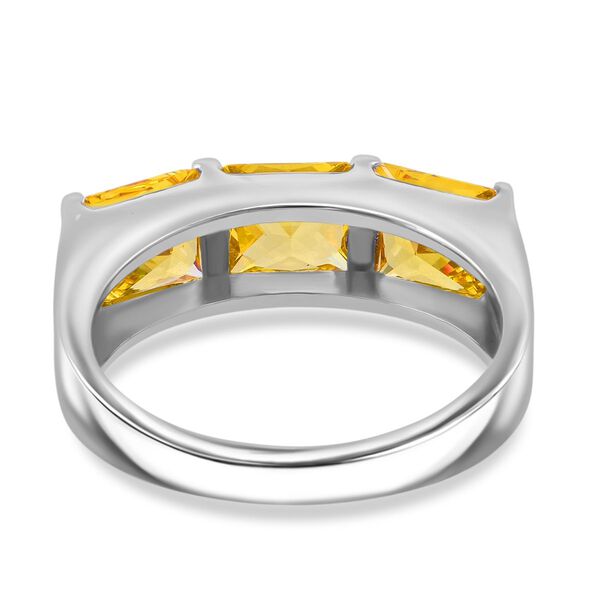 Lustro Stella gelber Zirkonia Trilogie Ring image number 5