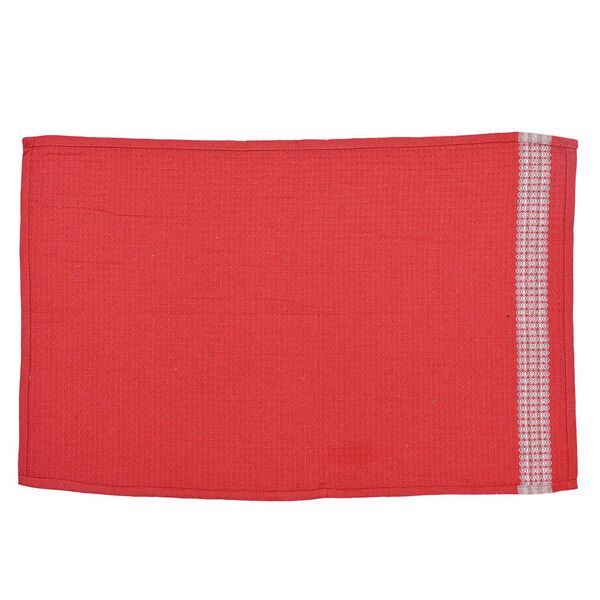 6er-Set gewebte Baumwoll-K&uuml;chent&uuml;cher, 35x55 cm, Rot image number 7