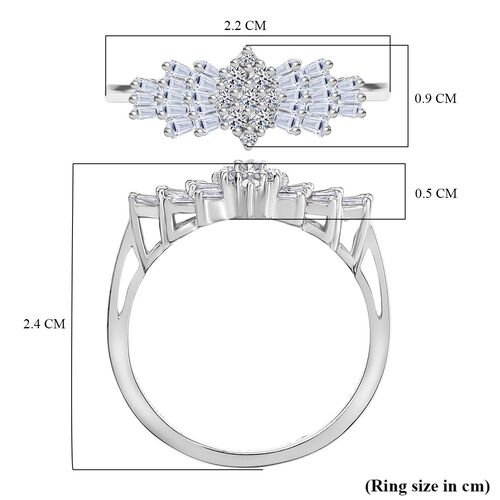 LUXURIANT DIAMOUND - Lab Grown Diamant SI-GH Ring 925 Silber rhodiniert (Größe 16.00) ca. 0.50 ct image number 6