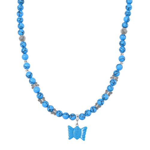 Blaue Howlit-Halskette, 45 cm - 235 ct. image number 0