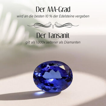 AAA Tansanit und Diamant Ring in 585 Gold - 1,88 ct.