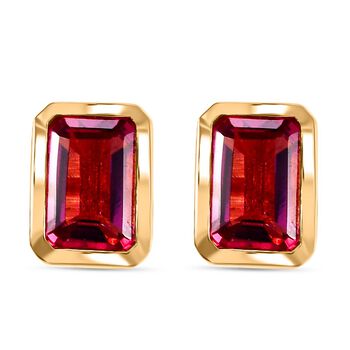 Labor rote Beryll-Ohrringe - 1,07 ct.