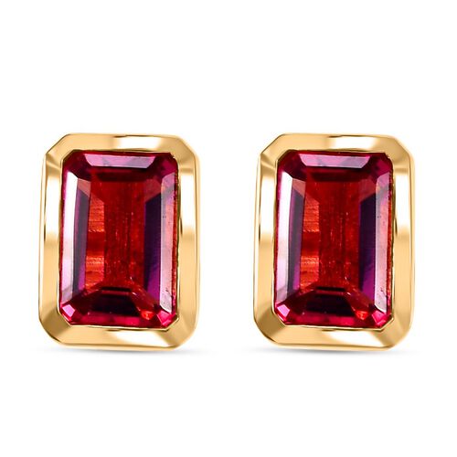 Labor rote Beryll-Ohrringe - 1,07 ct. image number 0