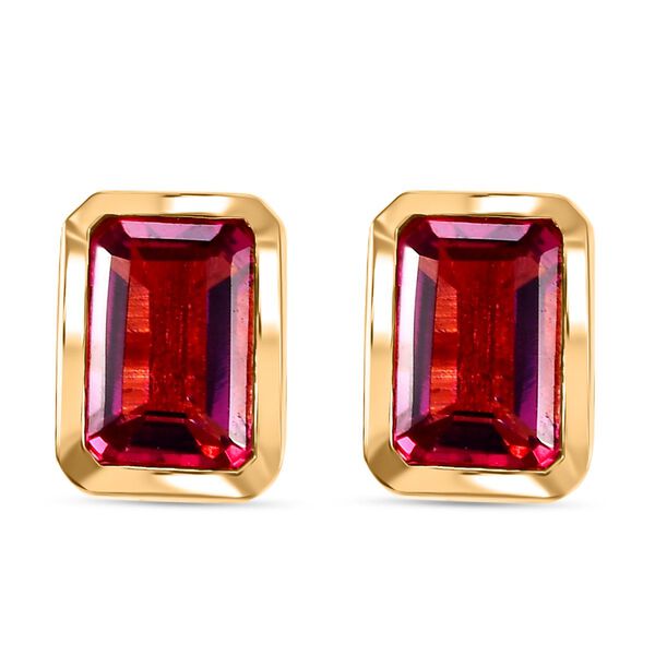 Labor rote Beryll-Ohrringe - 1,07 ct.