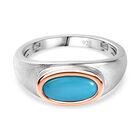 Amerikanischer, natürlicher, Sleeping Beauty Türkis Ring, 925 Silber, bicolor, (Größe 17.00) ca. 1.11 ct