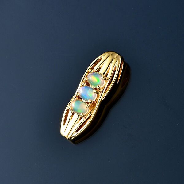 AA Natürlicher, äthiopischer Welo Opal-Anhänger - 0,37 ct. image number 2