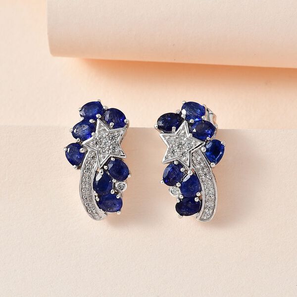 GP Celestial Dream Kollektion- Masoala Saphir, Zirkon und Saphir Ohrringe- 4,65 ct. image number 2