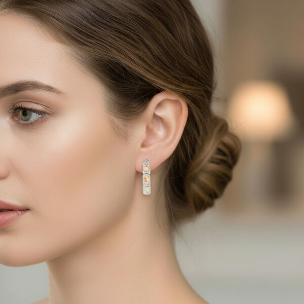 D'Joy AA Nat&uuml;rlicher, &auml;thiopischer Welo Opal Ohrringe 925 Silber platiniert ca. 1.34 ct image number 3