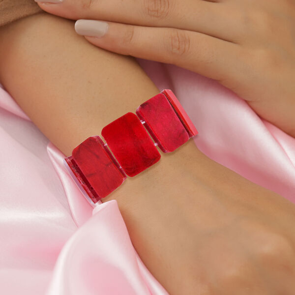 Royal Bali Kollektion - flexibles Schwamm-Korallen-Armband, ca. 19 cm image number 2