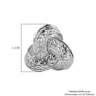 Royal Bali Kollektion - Strukturierte keltische Knoten-Ohrringe- 5,40 Gramm image number 4