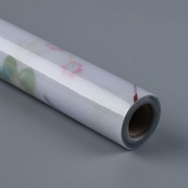 Statisch haftende Fensterfolie, nicht klebend, Schmetterling und Vogel-Muster, beige image number 2