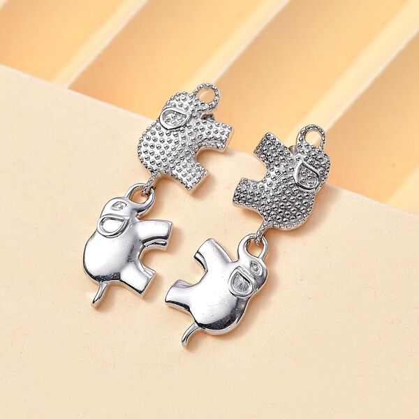 Elefanten-Ohrringe im Designer-Stil image number 2