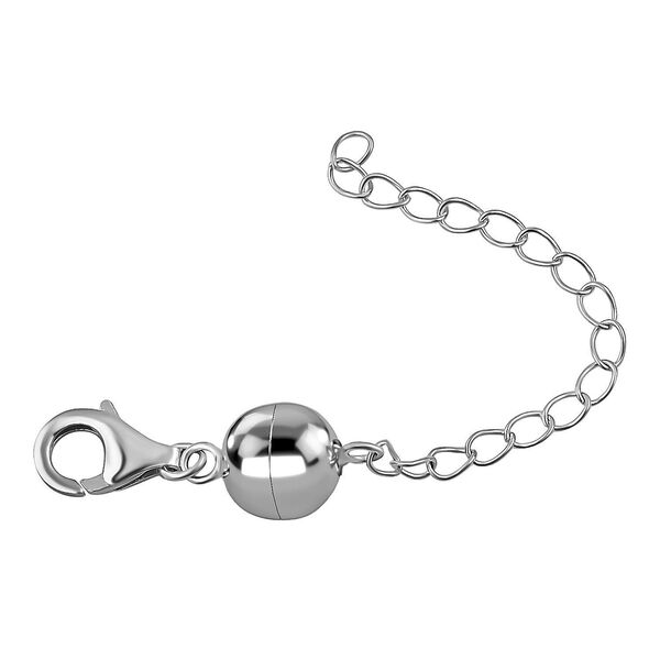 TOUCH und LOCK Magnetschließe mit Extender in rhodiniertem Silber image number 5