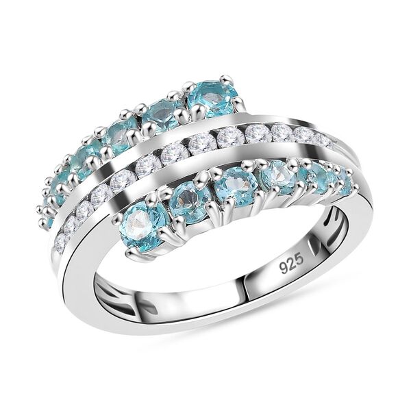 AA Lagunen Apatit und Zirkon Ring - 1,61 ct. image number 4