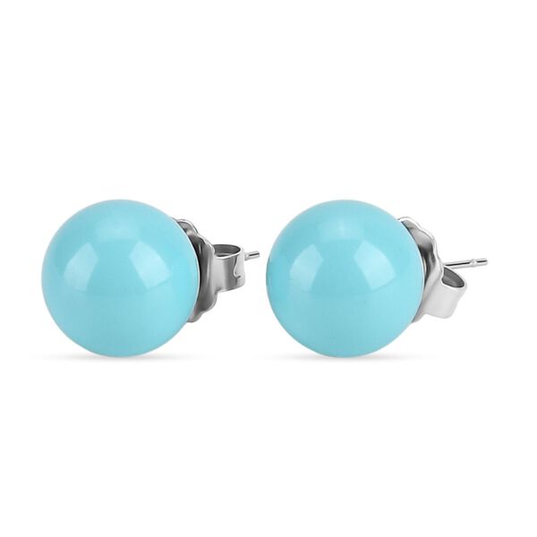 3er-Set Sleeping Beauty türkisfarbenes Muschelkernperle Schmuckset image number 7