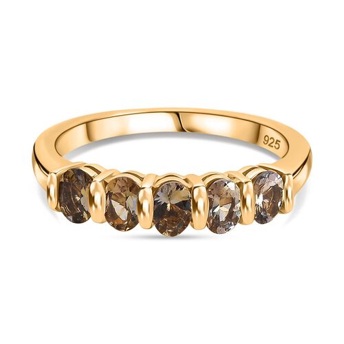 AA Natürlicher goldener Tansanit Ring - 0,80 ct. image number 0